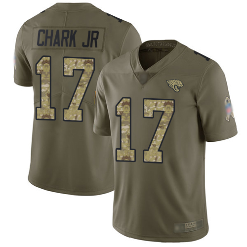 Jacksonville Jaguars #17 DJ Chark Jr Olive Camo Youth Stitched NFL Limited 2017 Salute to Service Jersey->youth nfl jersey->Youth Jersey
